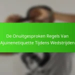 De Onuitgesproken Regels Van Ajuinenetiquette Tijdens Wedstrijden
