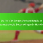De Rol Van Ongeschreven Regels In Teamstrategie Besprekingen In Honkbal