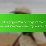 Het Begrijpen Van De Ongeschreven Dynamiek Van Teamrollen Tijdens Een Dip