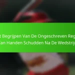 Het Begrijpen Van De Ongeschreven Regels Van Handen Schudden Na De Wedstrijd