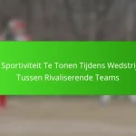 Hoe Sportiviteit Te Tonen Tijdens Wedstrijden Tussen Rivaliserende Teams
