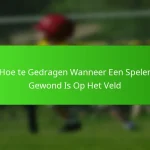 Hoe te Gedragen Wanneer Een Speler Gewond Is Op Het Veld