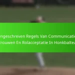 Ongeschreven Regels Van Communicatie, Vertrouwen En Rolacceptatie In Honkbalteams